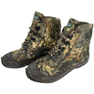 Timber Wolf VTG Camouflage Camp Rubber Tipped Hunting Trail Boots Men Size 9